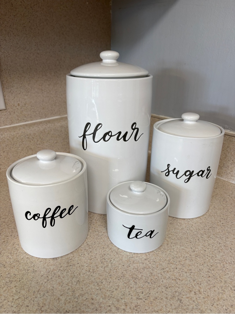 Threshold Lidded Stoneware Canister Set